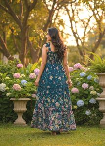 Floral Print Gown