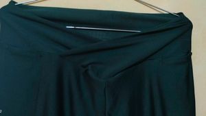 Dark Green V Cut  Leggings