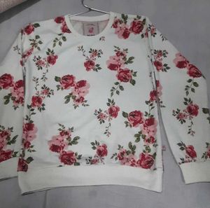 Floral Print Sweatshirt