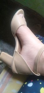 Peach color heels for women