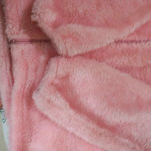 Baby Pink Colour Woolen Jacket