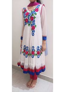 Embroidered Anarkali Kurta Set