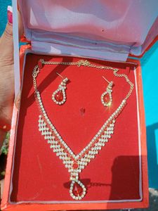 Red & Crystal Jewelry Set