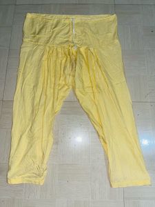 Purple &amp; Yellow Embroidered Salwar Kameez