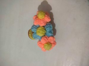 Crochet Flower Hair Claw Clip