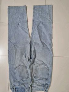 Light Blue Wide Leg Jeans