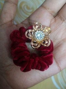 Floral Hair Scrunchies - Set of 8