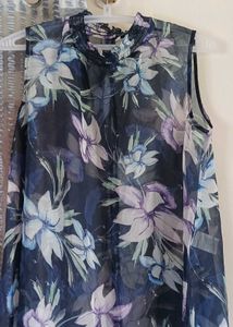 Floral Print Sleeveless Top