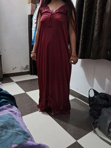 Satin Mexi Night Dress