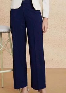 Navy Blue Wide Leg Trousers
