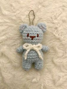 Cute Crochet Bear Keychain