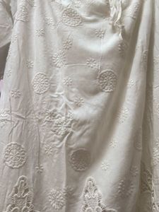 Designer Off-Shoulder Embroidered Cutwork Top