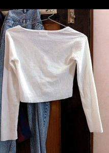 Crop Ribbed Cardigan