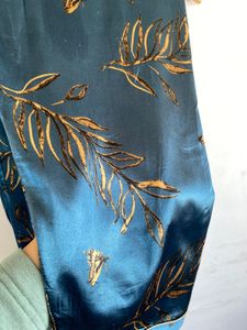 Floral Satin Pajama combo two pants