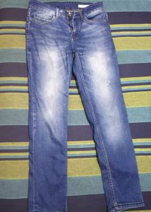 Mens Blue Jeans 28 Inches Waist