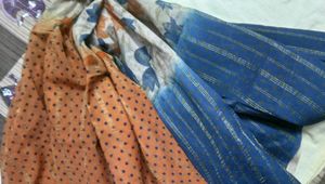 Crepe Silk(on Georgette) Saree