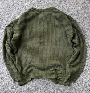 Olive Green Knit Sweater