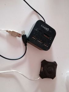 2 Usb Extender With Card Reader Inbuilt