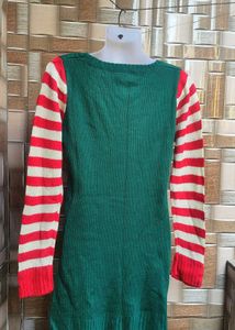 Elf Christmas Sweater Dress