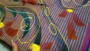 Striped Art Silk Saree