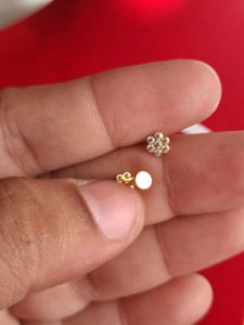 Cute Flower Stud Earrings Gold