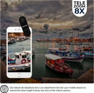 ADCOM Telephoto 8x Mobile Camera Lens