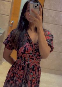 Paisley Print Dress