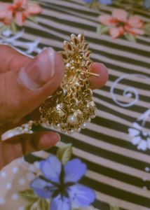 Gold Elegent Laxmi Jumky pair