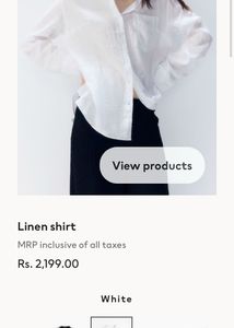 H&amp;m White Shirt For Women