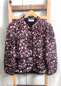 Floral Quilted Jacket Bust Size-38