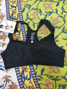 Jockey Comfortable Black Sports Bra
