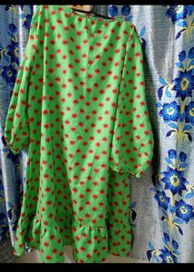 Green Printed Dress