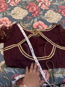 Elegant Maroon Sequin Saree