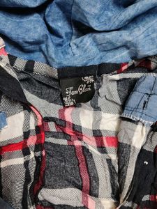 Plaid Flannel Hooded Shirt