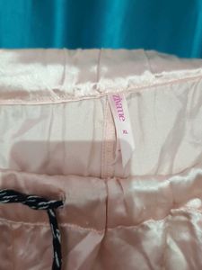 Pink Satin Pajama Shorts