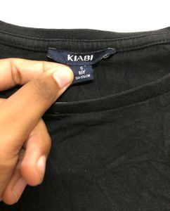 Kiabi Black Short Sleeve T Shirt