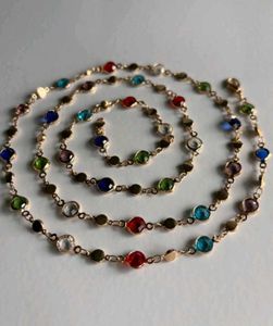 Colorful SILVER Neck Peice