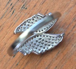 BrandNew 925 silver Butterfly Ring with zircon