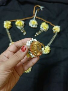 Haldi Jewellery Set