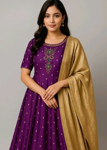 Elegant Purple Kurta Set