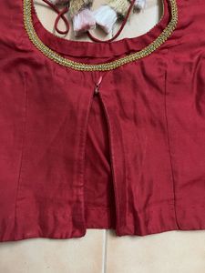Maroon Readymade Blouse/Top