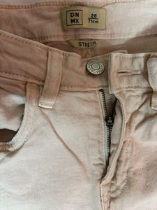 Peach Denim Jeans