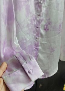 Tie Die Satin Shirt By AND