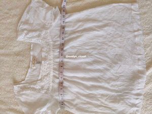White Lace Trim Blouse