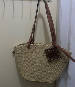 Loewe Inspired Woven Handbag
