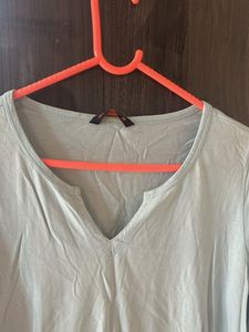 Light Blue Long Sleeve Top