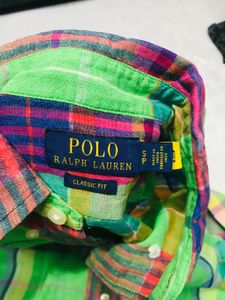 Polo Ralph Lauren 100% Linen Madras Check Shirt