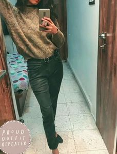Olive Green Chunky Sweater