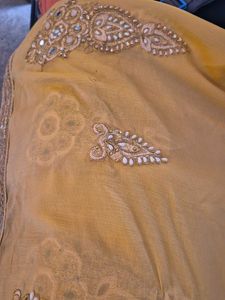Embroidered saree