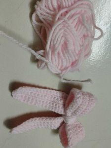 Pink Knitted Bow